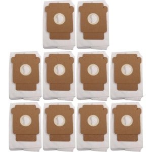 Verpakking van 10 stofzakken voor Roomba 105/Plus 405/Plus 505/Max 705/Combo 2 Essential robotstofzuigers- inhoud 3 liter- smeltgeblazen vezel en niet-geweven stof- geavanceerde filtratie