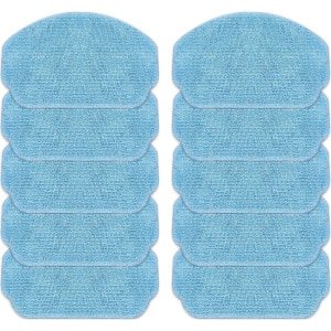 Vervangende dweilpads - 10-pack - Natte dweilpads - Vloerreiniging - Wasbaar en herbruikbaar - Geschikt voor MAMNV ZCWA robotstofzuigers - Stofzuigeraccessoires - Reiniging - Reinigingsdoeken - Accessoires - Blauw