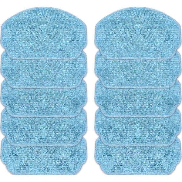 Vervangende dweilpads - 10-pack - Natte dweilpads - Vloerreiniging - Wasbaar en herbruikbaar - Geschikt voor MAMNV ZCWA robotstofzuigers - Stofzuigeraccessoires - Reiniging - Reinigingsdoeken - Accessoires - Blauw