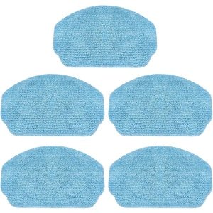 Vervangende dweilpads - 5-pack - Natte dweilpads - Vloerreiniging - Wasbaar en herbruikbaar - Geschikt voor MAMNV ZCWA robotstofzuigers - Stofzuigeraccessoires - Reiniging - Reinigingsdoeken - Accessoires - Blauw