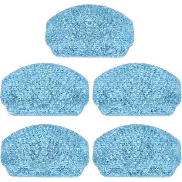 Vervangende dweilpads - 5-pack - Natte dweilpads - Vloerreiniging - Wasbaar en herbruikbaar - Geschikt voor MAMNV ZCWA robotstofzuigers - Stofzuigeraccessoires - Reiniging - Reinigingsdoeken - Accessoires - Blauw