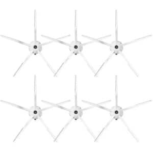 Vervangende siliconen zijborstels - Geschikt voor Roborock T7S, T7S PLUS, G20, G10, G10S, G10S PRO, G10S PURE, S7, S7MAXV ULTRA, T8, Q7+, Q7 MAX+ en S8 - Robotstofzuigers - set van 6 stuks - Wit