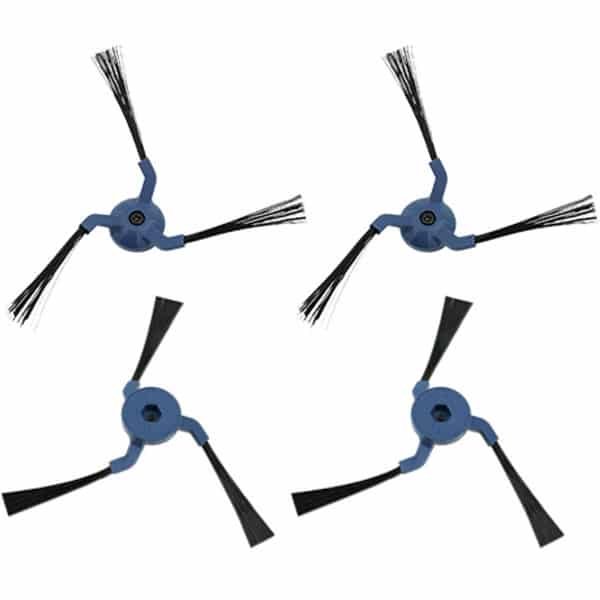 Vervangende zijborstel - Geschikt voor Eufy X10 Pro Omni Robotstofzuiger - 4 stuks