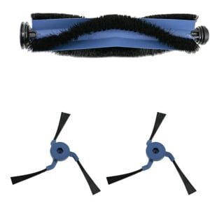 Zijborstel hoofdborstel geschikt voor Eufy X10 Pro Robot Kit robotstofzuiger - 1 hoofdrolborstel, 2 zijborstels