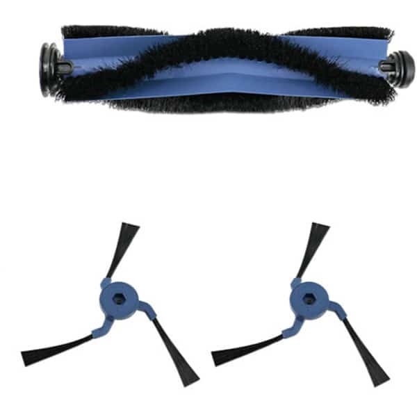 Zijborstel hoofdborstel geschikt voor Eufy X10 Pro Robot Kit robotstofzuiger - 1 hoofdrolborstel, 2 zijborstels