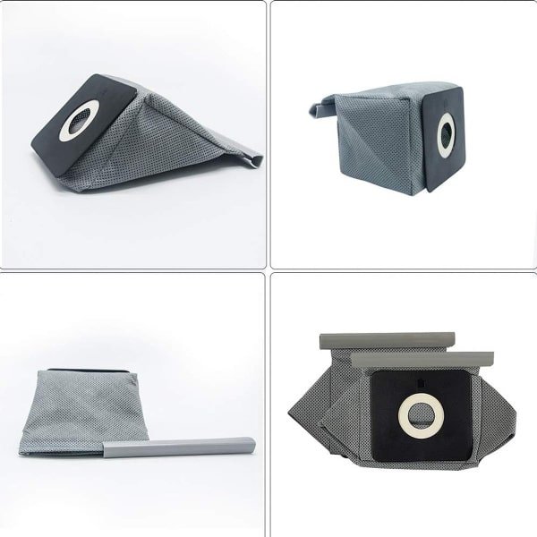 geschikt voor 2-pack stofzuigerzakken- anti-allergeenfilter- langdurig hoge zuigkracht- luchtzuiverend uitlaatfilter- 50% langere levensduur- geschikt voor Haier ZW1200-201 ZW1000-6/7/8--voor robotstofzuiger - Vervangingsonderdelen