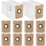 10 stuks stofzuigerzakken - geschikt voor Conga 11090 Cecotec & Haier H11 - JH68U1 & VIOMI Alpha 3 Pro - voor robotstofzuigers