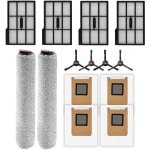 14 stuks - reserveonderdelen - geschikt voor Eufy Omni E25 - Eufy Omni E28 robotstofzuigers - met 2 rolmops - 4 zijborstels - 4 HEPA filter - 4 stofzakken - accessoireset