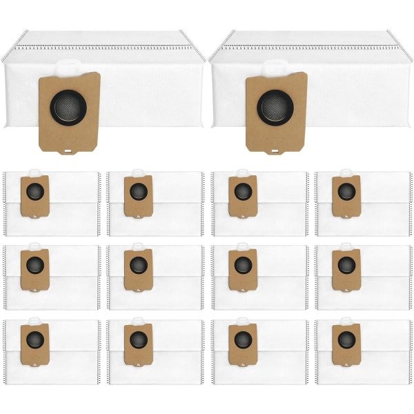 14 stuks vervangende stofzakken - geschikt voor Narwal Flow - Freo X10 Pro - Freo Z Ultra - Freo Z 10 robotstofzuiger - Reserveonderdelen en accessoires - wegwerpstofzakken