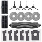 17 Stuks Accessories Kit geschikt voor Dreame L10s Pro Ultra Heat/L10s Ultra/Mova E30 Ultra/X30 ultra Robotstofzuiger - Stofzuiger onderdeel - 1 Hoofdborstel, 2 HEPA-Filters, 4 Zijborstels, 4 Dweildoeken, 6 Stofzakken