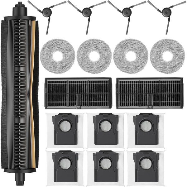 17 stuks robotstofzuiger accessoires - Geschikt voor Mova P50 Pro Ultra - P50 Ultra - Onderdelen - voor robotstofzuiger - Vervangingsonderdelen