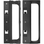 2x Vervangende hoofdborstelbescherming - geschikt voor Deebot T50 PRO - voor robotstofzuiger - zwarte kunststof borstelkap