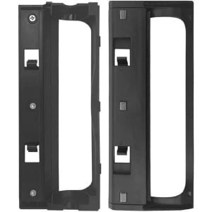 2x Vervangende hoofdborstelbescherming - geschikt voor Deebot T50 PRO - voor robotstofzuiger - zwarte kunststof borstelkap