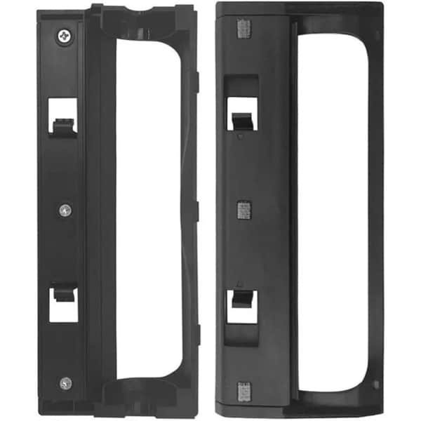 2x Vervangende hoofdborstelbescherming - geschikt voor Deebot T50 PRO - voor robotstofzuiger - zwarte kunststof borstelkap