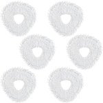 6 stuks dweilpads - geschikt voor Narwal Freo - Freo Pro - Freo X Ultra - Z Ultra - Freo Z 10 - Freo X10 Pro - J3 - J4 - J4 lite - robotstofzuigers - wasbaar en herbruikbaar - wit