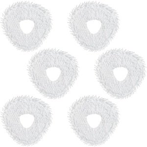6 stuks dweilpads - geschikt voor Narwal Freo - Freo Pro - Freo X Ultra - Z Ultra - Freo Z 10 - Freo X10 Pro - J3 - J4 - J4 lite - robotstofzuigers - wasbaar en herbruikbaar - wit