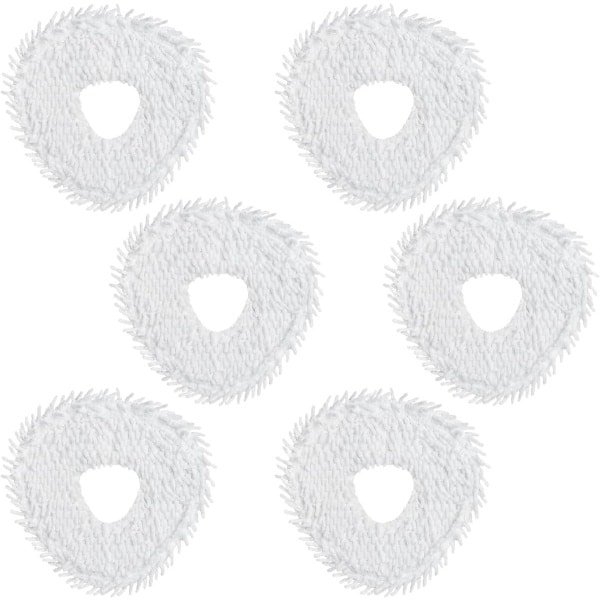 6 stuks dweilpads - geschikt voor Narwal Freo - Freo Pro - Freo X Ultra - Z Ultra - Freo Z 10 - Freo X10 Pro - J3 - J4 - J4 lite - robotstofzuigers - wasbaar en herbruikbaar - wit