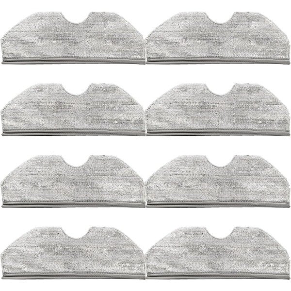 8 stuks Dweilpad - geschikt voor Narwal Freo X Plus robotstofzuiger - wasbare - herbruikbare - microvezel - vervangend onderdeel