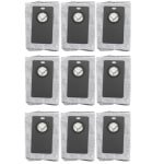 9 stuks - stofzuigerzakken - geschikt voor UWANT U300 & U300 MAX - 11.9*14.3*16cm - voor robotstofzuiger - reserveonderdelen - grijs