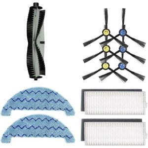 Accessoirekit - 11 stuks - geschikt voor ILIFE A7 A9S X785 X750 X800 robotstofzuiger - 1 hoofdborstel, 3 paar zijborstels, 2 filters en 2 dweildoekjes