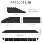 Drempelhelling voor robotstofzuiger - antislip - 1 stuk - siliconen - 68,6 cm