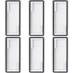 Filter - 6 stuks - geschikt voor Narwal Freo X Plus robotstofzuiger - accessoires vervangingsonderdeel - Wit