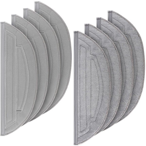 Namajunas - Dweildoeken Geschikt voor Roborock S8 / S8 MaxV Ultra / S8 Max Ultra / G20s robotstofzuiger - Met Dubbele sonische vibratiemodules - Stofzuigeraccessoires voor dweilen - Wasbaar en Herbruikbaar - 8 Stuks - Perfecte Pasvorm