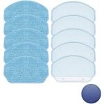 Vervangende Dweildoekjes - 10 Stuks - 18 X 11 Cm - Geschikt Voor Mamnv Zcwa Robotstofzuiger Accessoires - Stofzuiger Dweilpads - Nat Gebruik Dweilpads - Vloerreiniging - Poetslappen - Accessoires - Reiniging - Blauw