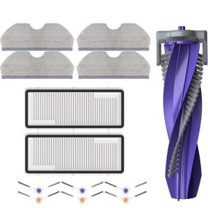 Vervangende onderdelen - 13-delige set accessoires - geschikt voor Narwal Freo X Plus robotstofzuiger - 1 rolborstel, 2 HEPA-filters, 4 dweildoeken, 6 zijborstels