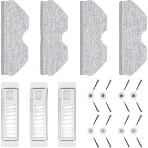 Accessoires voor Zelfreinigende Zuig- en Dweilrobot - Inclusief Schoonmaakdoeken, Stofzuigerzakken en Zijborstels
