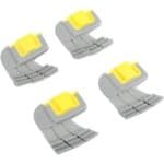 Allecto - Cyclonische schrobborstel voor Zwembadrobot - Sterke slijtvaste vervanging - Set van 4 - Geschikt voor MX8 Mx6 - Snel reinigen - R0714400