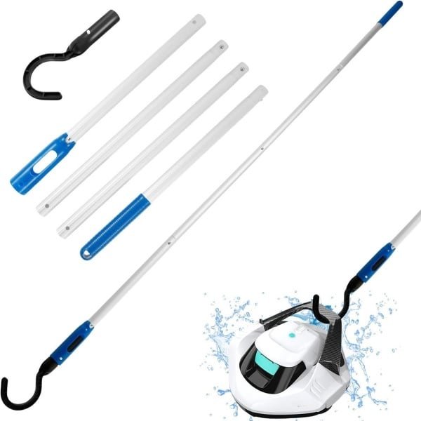 Telescoopstang met Haak voor Zwembadrobot en Reiniging - 152 cm Verstelbaar Aluminium