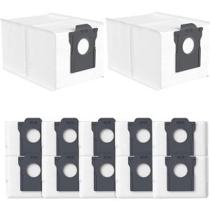 Verpakking van 12 stofzuigerzakken - Compatibel met accessoires voor de Dreame X30/X30 Pro/S10 robotstofzuiger - Non-woven zakken - Stofzuigerzakken met grote capaciteit