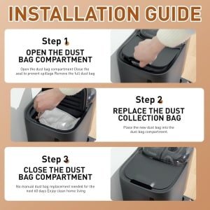 10-delige Stofzuigerzakken Set - Geschikt voor Eufy Omni E28, E25 & E35 - 99.9% Filtratie - 4-Laags Vlies & Smeltgeblazen Filter - Hygiënische Stofzakken voor Robotstofzuiger - Luxe Onderhoudskit