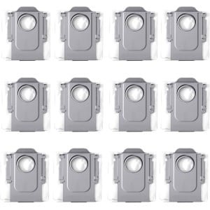 12 stuks vervangende stofzakken geschikt voor de Roborock Qrevo Curve/P20 Pro robotstofzuiger