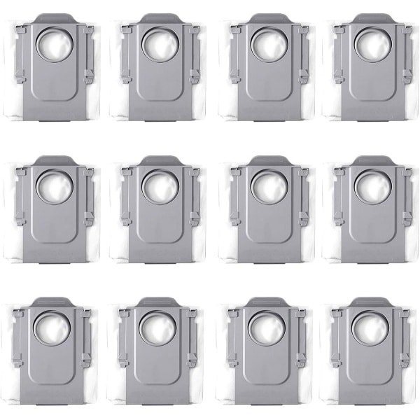 12 stuks vervangende stofzakken geschikt voor de Roborock Qrevo Curve/P20 Pro robotstofzuiger