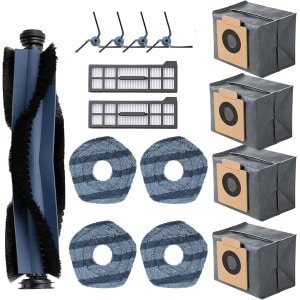 15-delige set accessoires geschikt voor EUFY X10 PRO OMNI robotstofzuiger: rolborstel, zijborstel, filter, dweil en stofzak