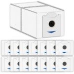 15 stucks-N30 Omni vervangende stofzuigerzakken-compatibel met Ecovacs Deebot N30 Omni / N30 Pro Omni robotstofzuiger-met actieve koolfilterlaag-wegwerpzakken-stofzuigerzakken