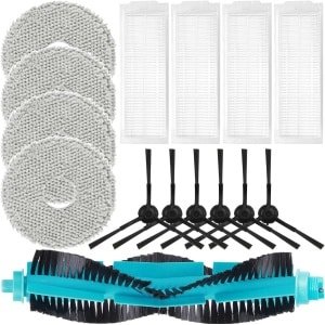 15 stuks Vervangaccessoireset - geschikt voor Conga 11090 Robotstofzuigers - Vervangende onderdelen - Stofzuiger Accessoires - Vacuüm Roller Borstel - Mop Doek - Filter - Zijborstels