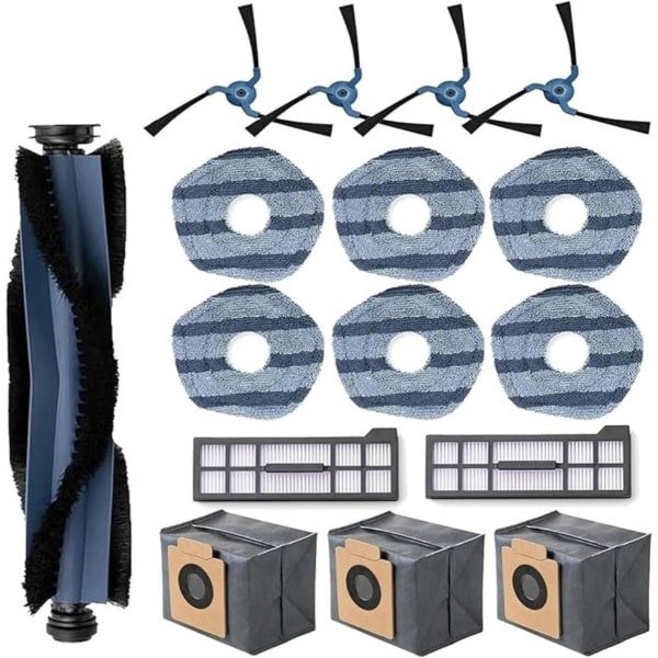 16-delige vervangingsonderdelenset geschikt voor de eufy X10 Pro Omni robotstofzuiger (wasbaar)