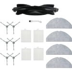 16 stuks robotstofzuiger accessoires - Geschikt voor Eufy G50 Hybrid (SES) - L60 Hybrid (SES) - L60 - L60 SES - L50 - L50 SES - Onderdelen - voor robotstofzuiger - met reinigingsborstel - Vervangingsonderdelen