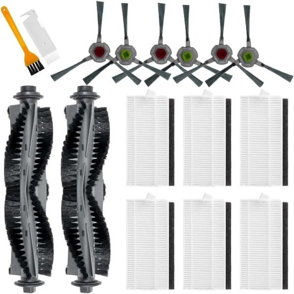 16 vervangende onderdelen geschikt voor de AIRROBO P20 robotstofzuiger.