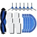 17 STUKS Reserveaccessoires en onderdelen - geschikt voor Cecotec Conga 1790 - 1090 - 990 - voor robotstofzuiger - inclusief hoofdborstel - zijkwast - mop en HEPA-filter - VOOR Robotstofzuiger - Accessoireset - Vervangende