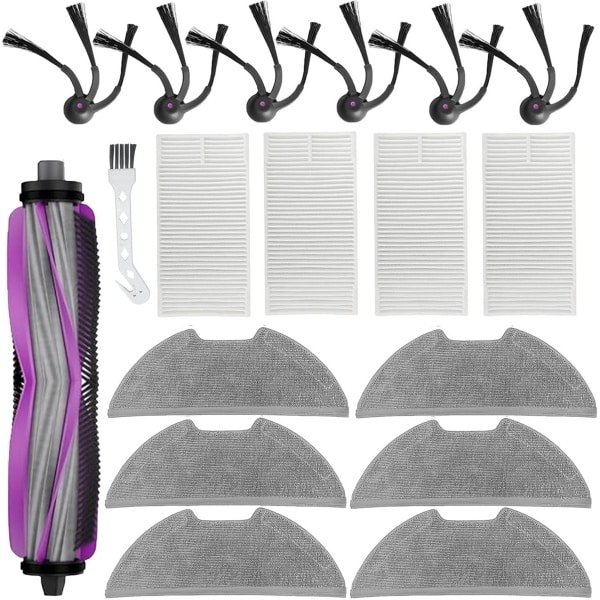 18-delige set vervangende onderdelen en accessoires geschikt voor de Eureka E20 Evo Plus robotstofzuiger