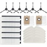 18-delige set zijborstelmoppen met HEPA-filter en stofzak geschikt voor de M7 PRO robotstofzuiger