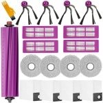 18-delige vervangingsonderdelenset geschikt voor de Eureka J15 Evo Ultra zelfledigende robotstofzuiger