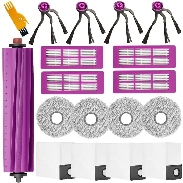 18-delige vervangingsonderdelenset geschikt voor de Eureka J15 Evo Ultra zelfledigende robotstofzuiger