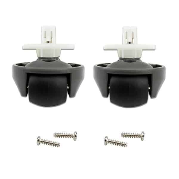 2 stuks Voorste zwenkwielen - geschikt voor Roborock S8 / s8 maxv ultra / s7 max ultra / S7maxv ultra / S7 / G10 / G10S / G20 / T7S - Robotstofzuiger Accessoires - zwart