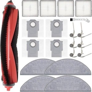 20-delige Accessoireset - Geschikt voor Roborock Q10 S5, S5+ & X5 - Complete Onderhoudskit - Inclusief Hoofdborstel, HEPA Filters, Dweilpads & Stofzakken - Robotstofzuiger Reserveonderdelen