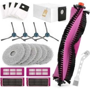 20-delige vervangende accessoirekit Geschikt voor de Eureka J15 Pro Ultra robotstofzuiger Geschikt voor 1 hoofdborstel, 4 zijborstels, 6...